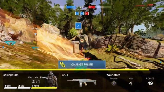 Cerberus Quarterback Prime Gameplay / Mini Domination Match / Forest Map / Battle Prime Gameplay