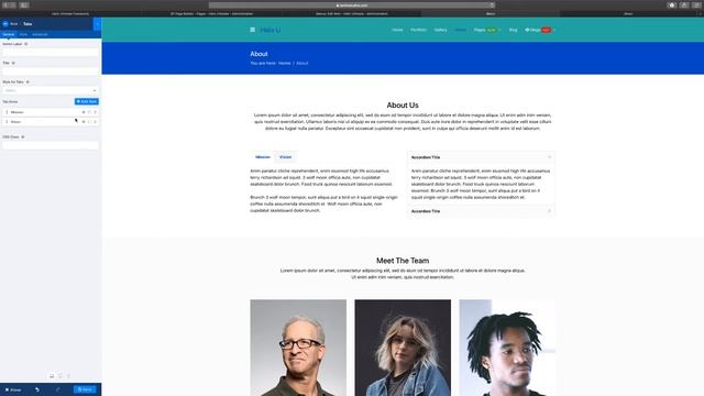 45.  Edit About Us Page - Joomla Helix Ultimate Framework