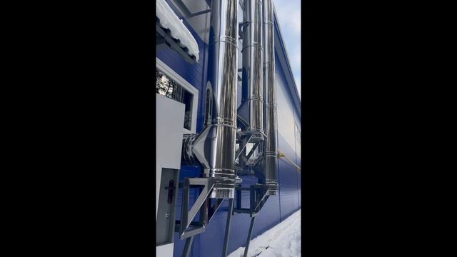 Дымоходы промышленной котельной.