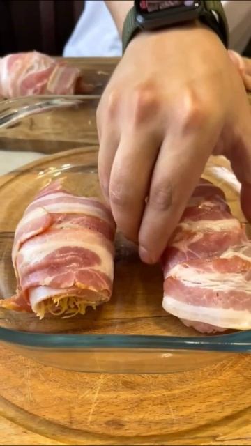 Сочные рулетики в беконе 🥓