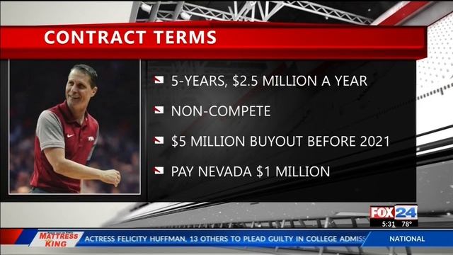 WATCH: Reaction to Eric Musselman as New UA Basketball Head Coach (Fox 24)