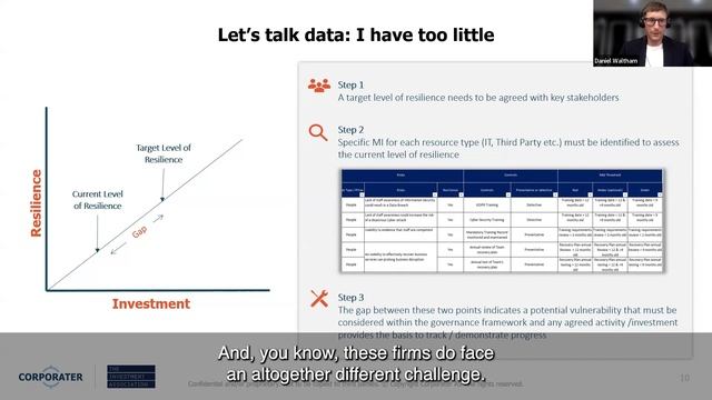 IA Webinar Part 4: Key Insights on Resilience Reporting and Data Management