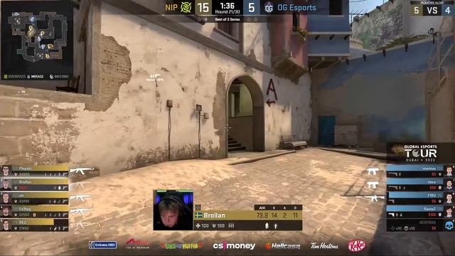 NIP DOESNT NEED DEVICE WHEN BROLLAN PLAYS LIKE THIS Global Esports Tour SEMIFINALS BEST MOMENTS