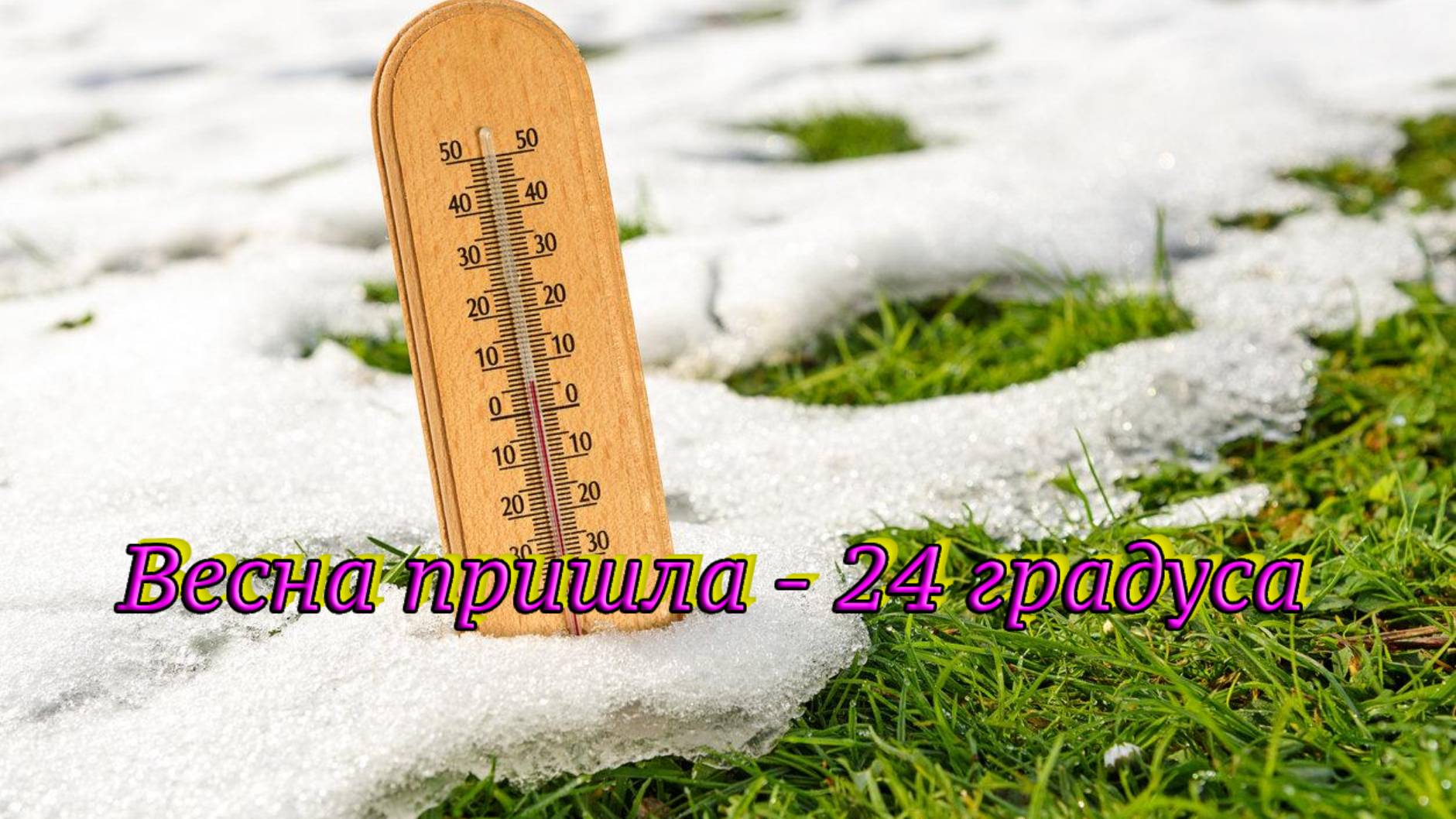 Весна пришла - 24 градуса