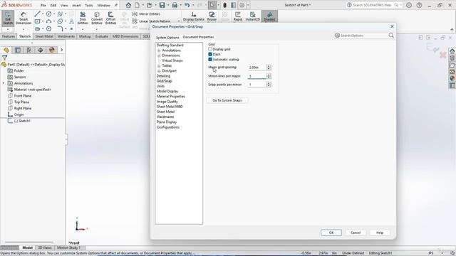 6 -Specifying Grids and Snap Settings