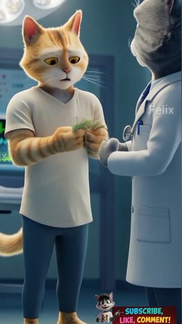 Кот Феликс , отец не говорит, что любит тебя. Он показывает это. #cat #felix #animation #3d #funny