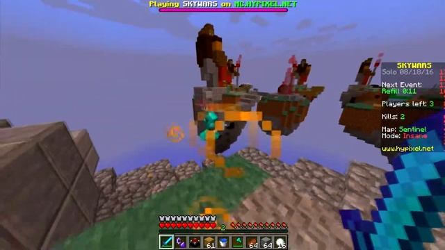 ВЫБРАЛ ВРЕМЯ ЧТО БЫ НАПАСТЬ!!! | [1080p60FPS] | MINECRAFT SKY WARS HYPIXEL