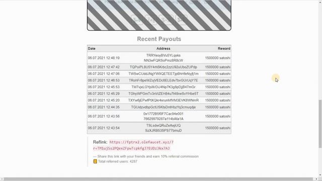 06.07.21 Жирные Tron краны с моментальной выплатой на FaucetPay.
