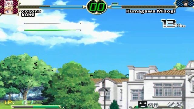 Mugen EFZ - Corona (1p) and Kumi (1p) vs Kumagawa Misogi (1p)