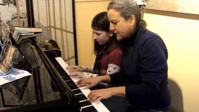 Jessica Roemischer and Sadie Chernila - Improvised Piano Duet