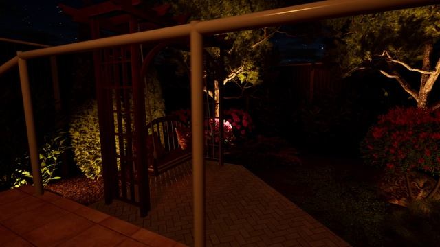 Оформление заднего двора