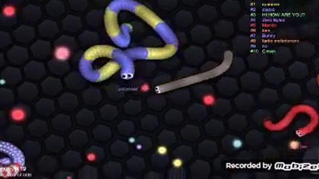 Slither.io 7 in classifica!!!!