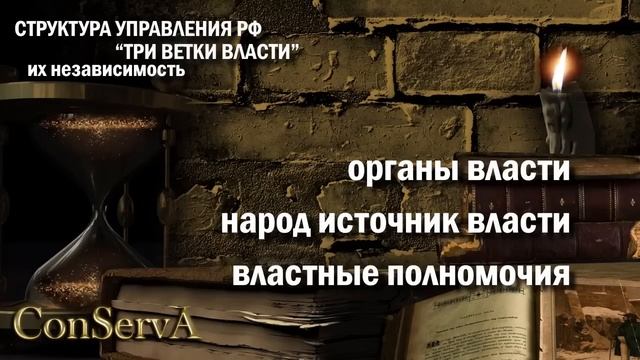 Органы управления, три ветки власти и их независимость. @ConServA_arhibot