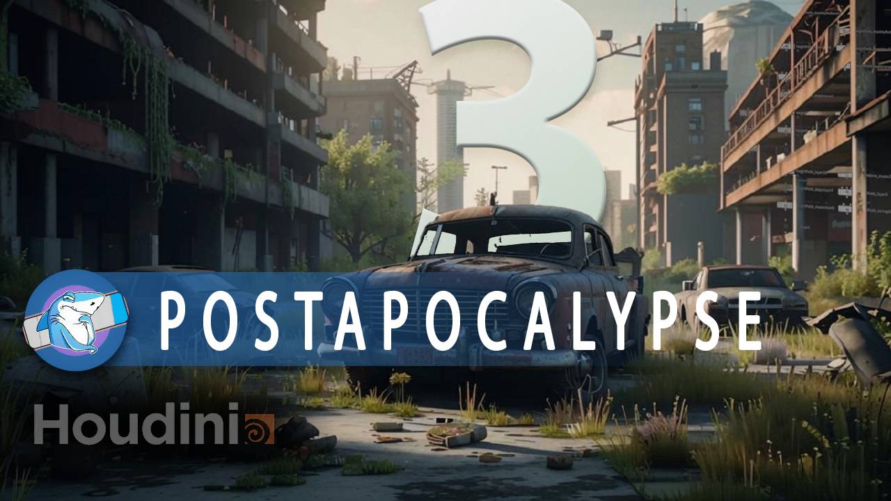 3 часть | Окружение в играх - Постапокалипсис | Houdini + Unreal