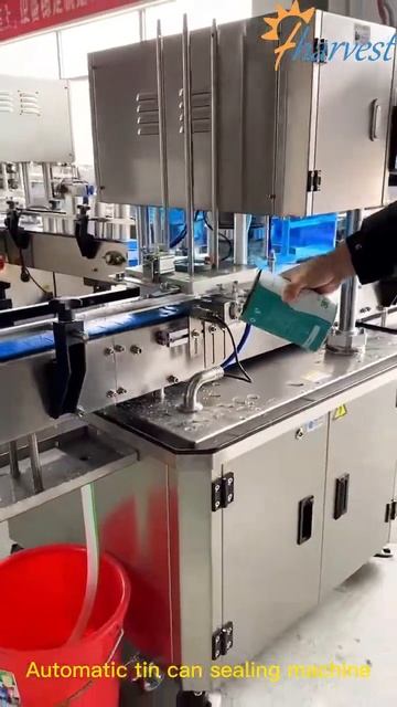 Automatic tuna fish tin can seamer machine, auto servo washable can ccrimping machine
