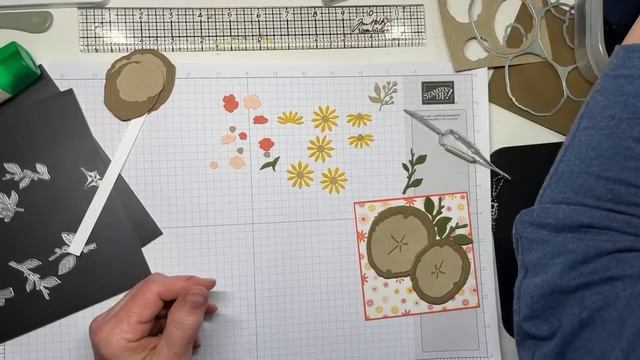 Stampin Up//Ringed with Nature Bundle//Dainty Delight//Dandy Designs DSP//Sneak Peek//Fun Fold