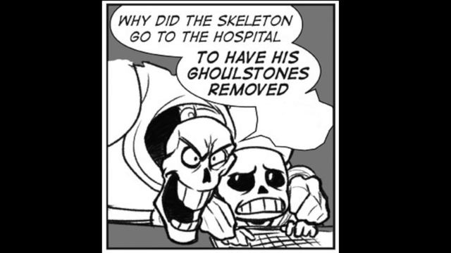Papyrus tells skeleton puns