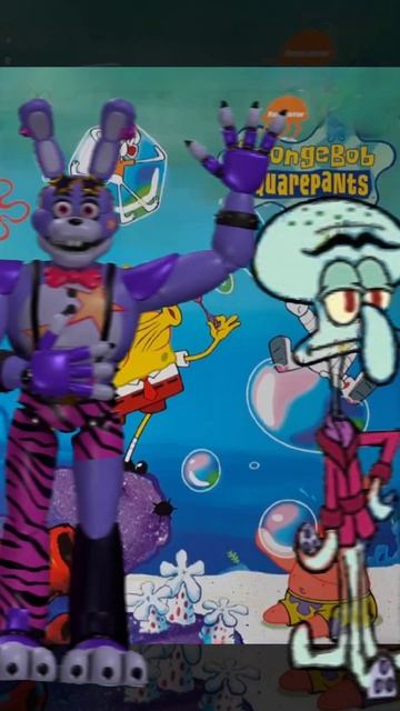 who is the best?🐰glamrock bonnie vs all spongebob characters || fnaf's 8th anniversary special!!!🥳🎉