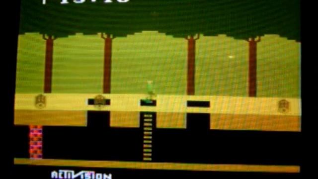 me playing PITFALL on the Atari