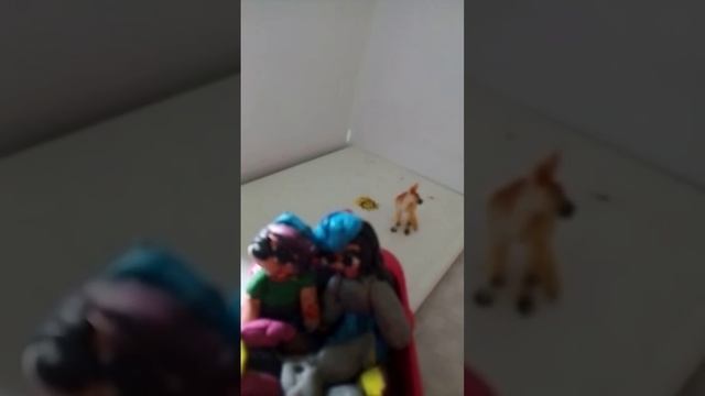 Пластилиновый мультик(Наполнение кенгуру!)
