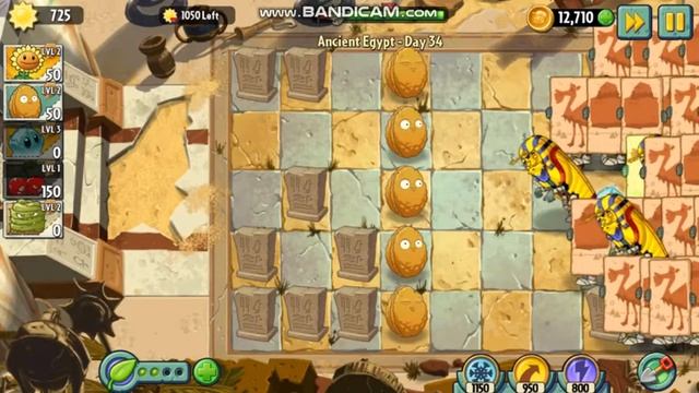 Plants vs Zombies 2 Ancient Egypt Day 34