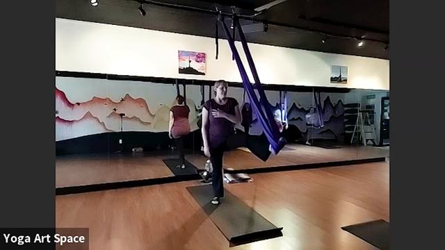 60 Minute Aerial Yoga for Unloading Stress