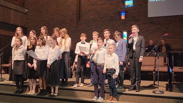 "Столп Огня" дети, христианская песня