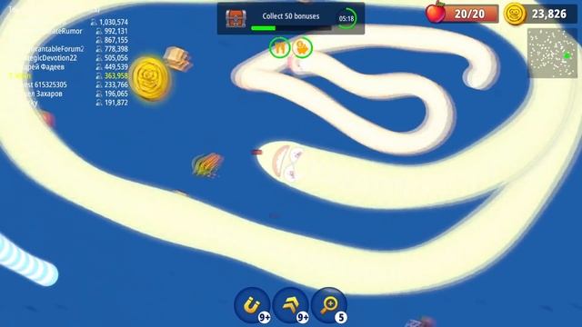 WormsZone.io Trolling Slither Snake Top 01 Best World Record Epic WormsZoneio Best Gameplay#488