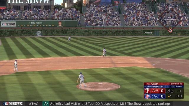 MLB The Show 23 - Ian Happ Robs Trea Turner of Extra Bases! #xbox #gaming #mlb #viral #phillies