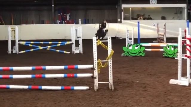 Mckenzie Mac Snowden with 4yr old Bunbury Secret Agent 128 Pony