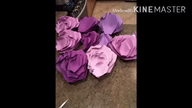 DIY Flor Grande de Papel Yuliana