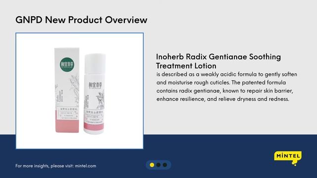 Mintel Trending ingredient: Gentiana Scabra Root Extract