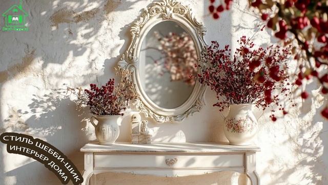 Деревенский декор частного дома в стиле Шебби-шик 🛋️🪴🏡 (5)