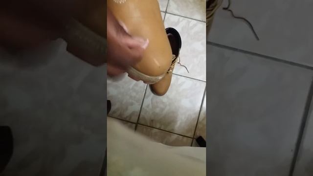 Oil stain removal for boots