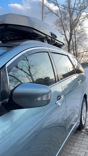 Плоские тюнинг дефлекторы для Mitsubishi Grandis / 2Д ветровики на Митсубиси Грандис #automobile