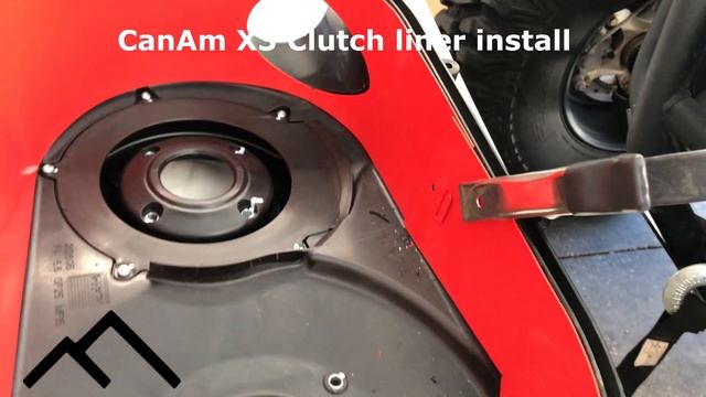 SxS UTV UT CanAm X3 Clutch liner from Foldedmetal.com installed