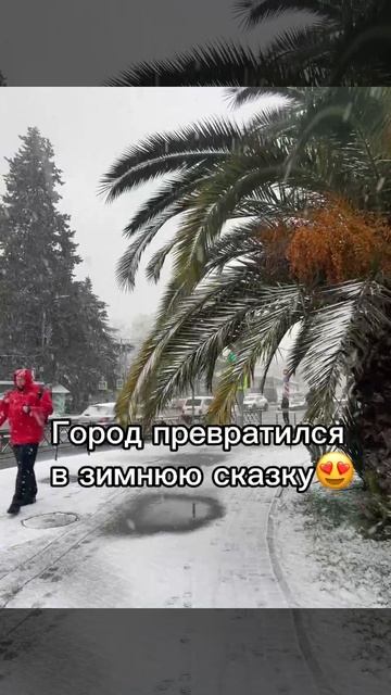 Снег в Сочи😍