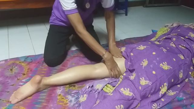 Thailand THAI MASSAGE TECHNIQUES - BACK w OIL Part 3/3 Ayutthaya