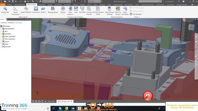 Inventor Mold Design  Part 5 Insert Runner & Spure