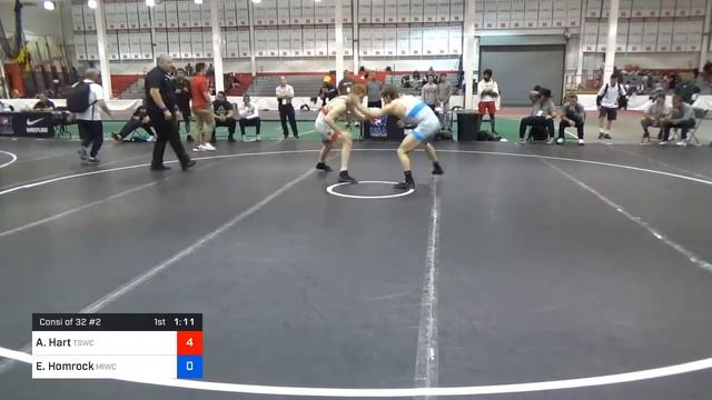 65 Kg Consolation - Allan Hart, Tiger Style Wrestling Club Vs Eddie Homrock, Michigan Wrestling Cl