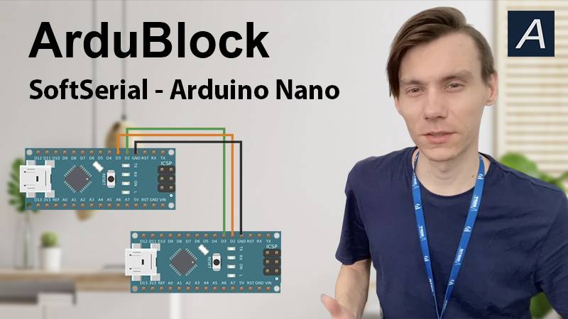 ArduBlock - SoftSerial - Arduino Nano