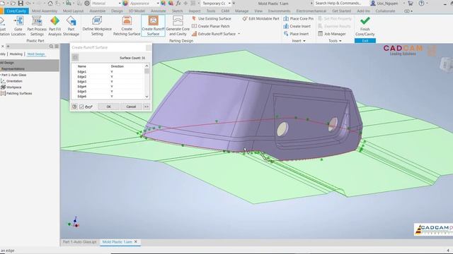 Inventor 2020 Tutorial #141  Mold Design Core Cavity