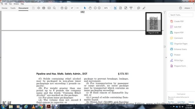 PART 173 SHIPPERS  GENERAL REQ FOR SHIPMENTS AND PACKAGES PART 10