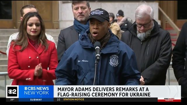Mayor Eric Adams remarks 2 years into Russia's war in Ukraine