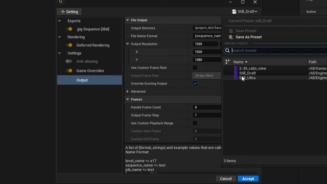 How To Render A Single Image in Unreal Engine - Movie Render Queue Tutorial