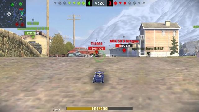 Wot blitz без слов |  «Mäuschen» изменил в конце исход боя