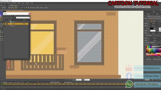 طريقة جديدة لرسم منزل بموهو MOHO 13