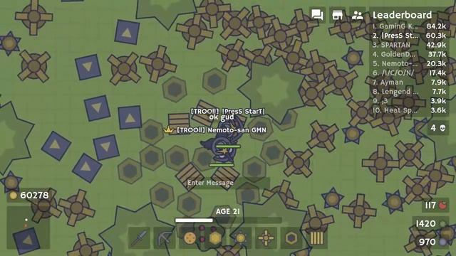 Moomoo.io Tower Defense | Spamming Against People