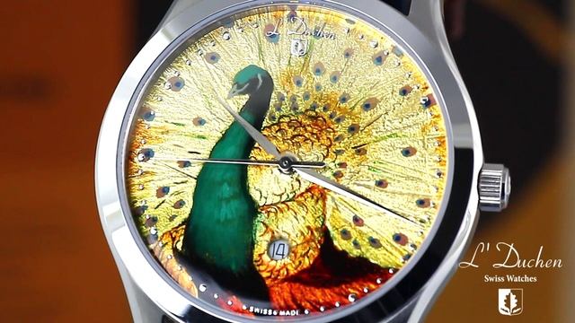 Часы серии Art Collection D 761.1 - Зеленый Павлин