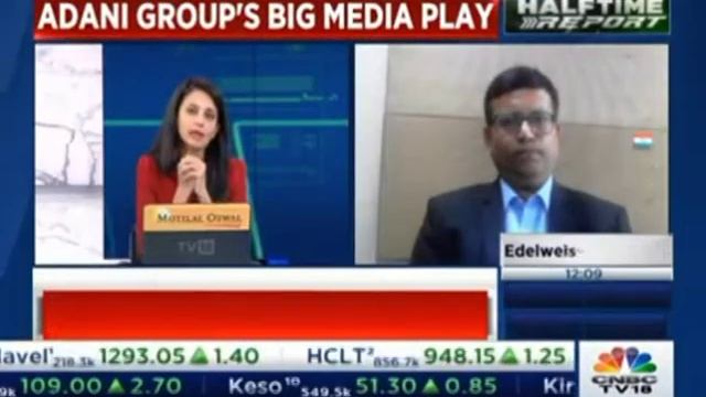 Mr Abneesh Roy Edelweiss Securities CNBC TV18 Halftime Report 24 Aug 2022
